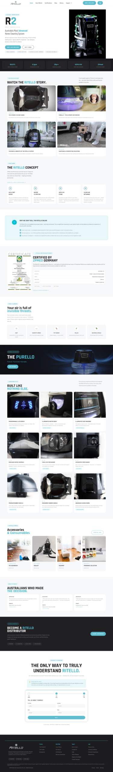 Ritello — Full Website Screenshot